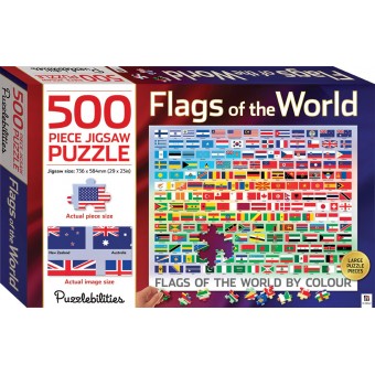 Puzzlebilities Jigsaw Puzzle: Flag of the World by Colour (500 pcs)