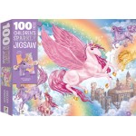 Children's Sparking Jigsaw Puzzle: Unicorn Kingdom (100 pcs) - Hinkler - BabyOnline HK