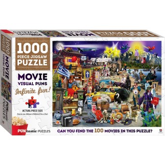 PUNtastic Jigsaw Puzzle: Movie Visual Puns (1000 pcs)
