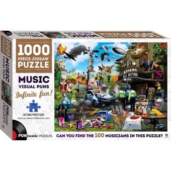 PUNtastic Jigsaw Puzzle: Music Visual Puns (1000 pcs)
