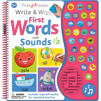 First Steps: Write & Wipe - First Words with Sounds