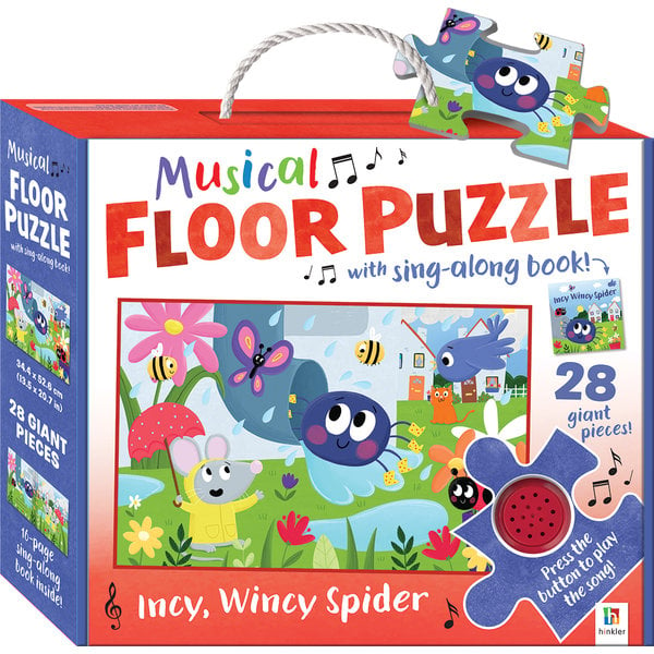 Incy Wincy Spider - Musical Floor Puzzle with Sing-Along Book! - Hinkler - BabyOnline HK