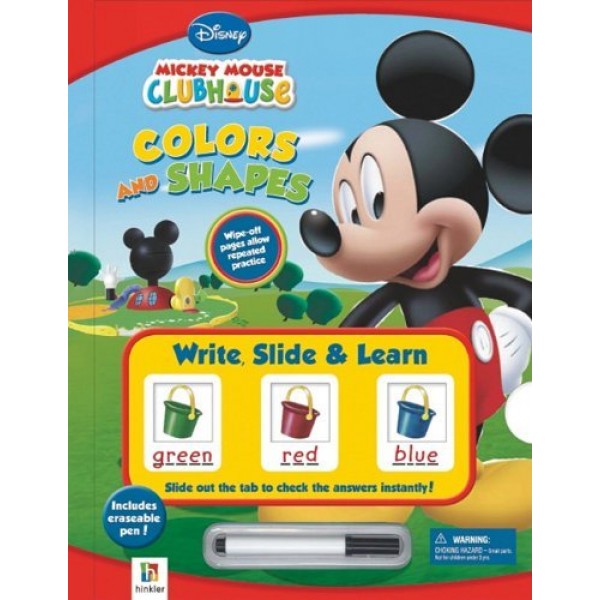 Mickey Mouse ClubHouse - Write, Slide & Learn! Colors and Shapes - Hinkler - BabyOnline HK