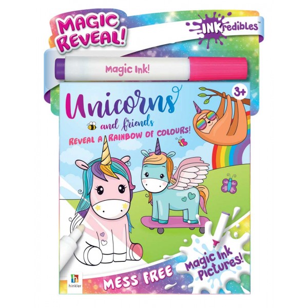 Inkredibles Magic Ink Pictures - Unicorns and Friends - Hinkler - BabyOnline HK