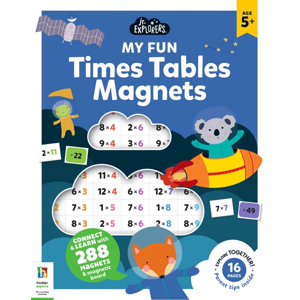 Junior Explorers Magnetic Books - Times Tables - Hinkler