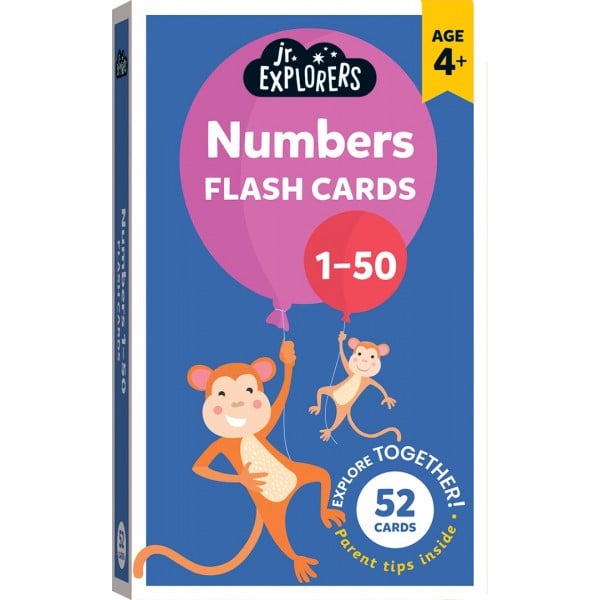 Junior Explorers - Numbers 1-50 Flash Cards - Hinkler - BabyOnline HK