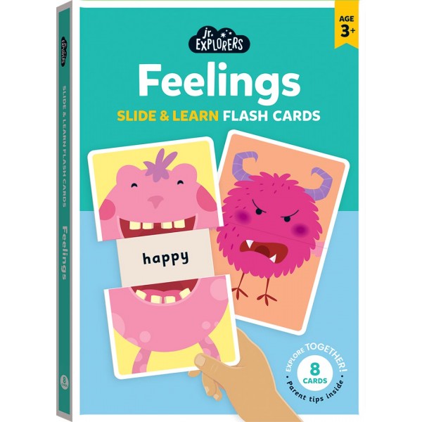 Junior Explorers - Feelings Slide & Learn Flash Cards - Hinkler - BabyOnline HK