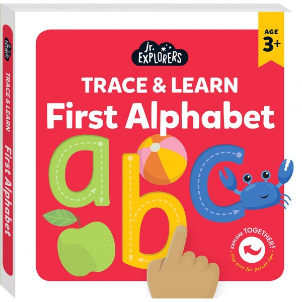 Junior Explorers - Trace & Learn First Alphabet (board book) - Hinkler
