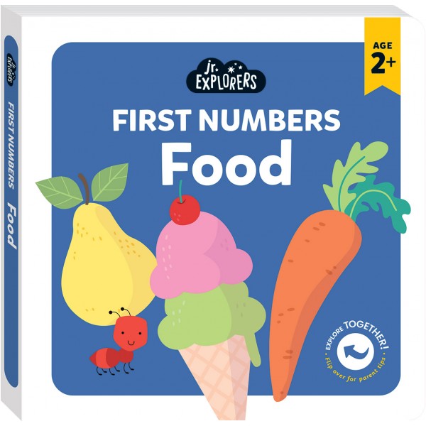 Junior Explorers - First Numbers Food (board book) - Hinkler - BabyOnline HK