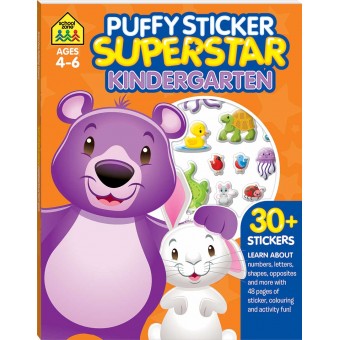 School Zone - Puffy Sticker Superstar Kindergarten (4-6y)