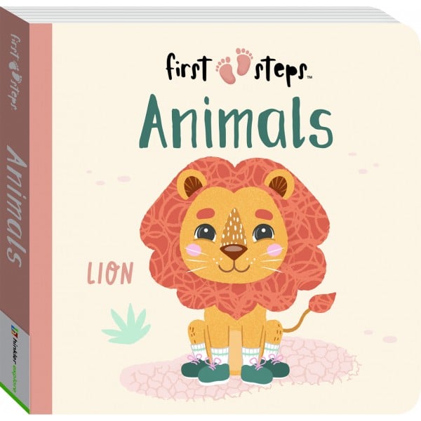 First Steps Board Book - Animals - Hinkler