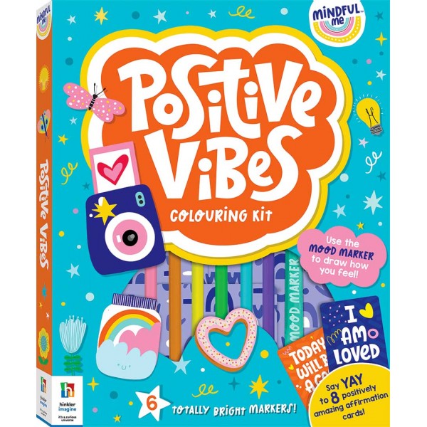 Mindful Me Positive Vibes Colouring Kit - Hinkler - BabyOnline HK