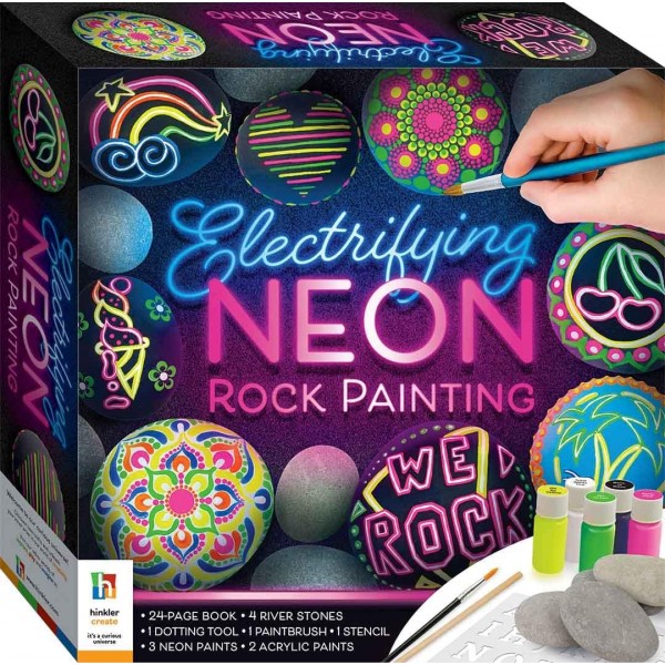 Electrifying Neon Rock Painting - Hinkler - BabyOnline HK
