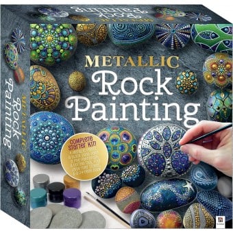 Metallic Rock Painting Box Set