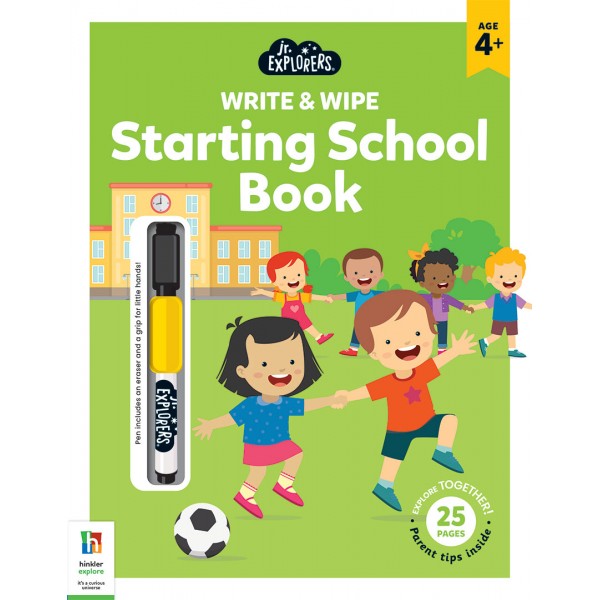 Junior Explorers - Write and Wipe - Starting School Book - Hinkler - BabyOnline HK