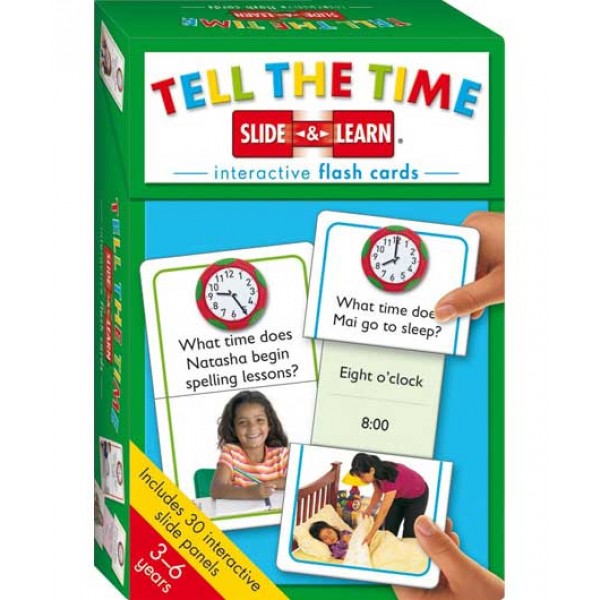 Slide & Learn Interactive Flash - Tell the Time - Hinkler - BabyOnline HK