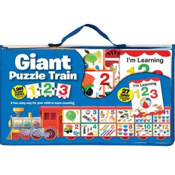 Giant Puzzle Train - I'm Learning 123 - Hinkler - BabyOnline HK