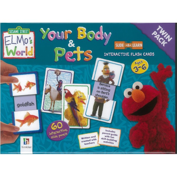 Elmo Slide & Learn Interactive Flash - Your Body & Pets - Hinkler - BabyOnline HK