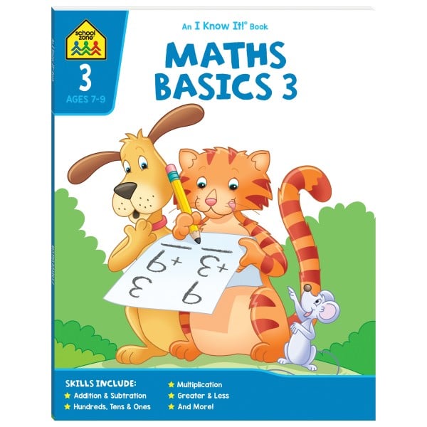 School Zone - An I Know It! Book - Math Basics 3 (7-9Y) - Hinkler - BabyOnline HK