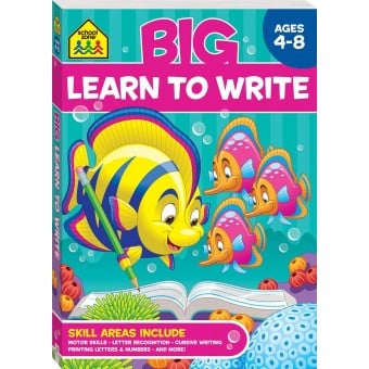 School Zone - Big Learn to Write Workbook (4-8y)