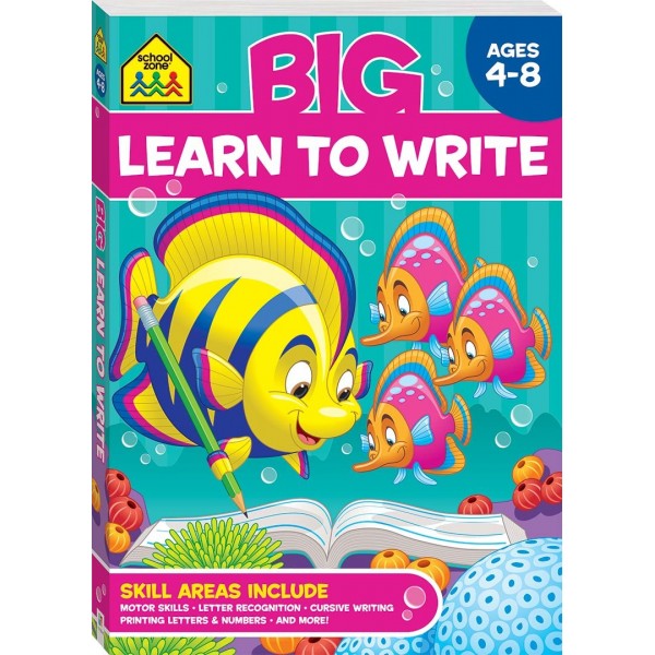 School Zone - Big Learn to Write Workbook (4-8y) - Hinkler - BabyOnline HK