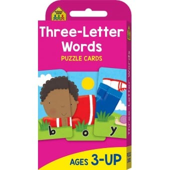 School Zone - Three-Letter Words Flash Cards