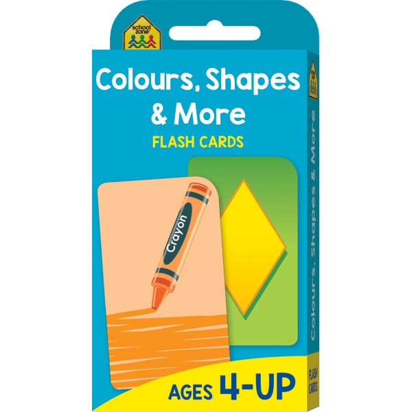 School Zone - Colours, Shapes & More Flash Cards - Hinkler - BabyOnline HK