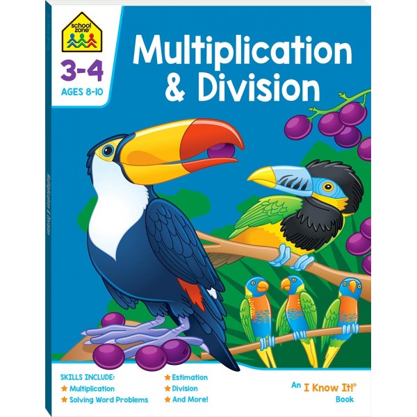 School Zone - Multiplication & Division - I Know it Book (8-10y) - Hinkler - BabyOnline HK