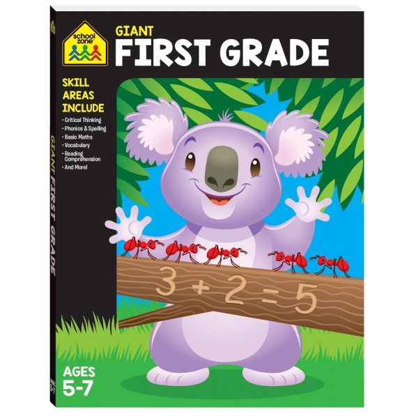 School Zone - Giant Workbook - First Grade (5-7y) - Hinkler - BabyOnline HK