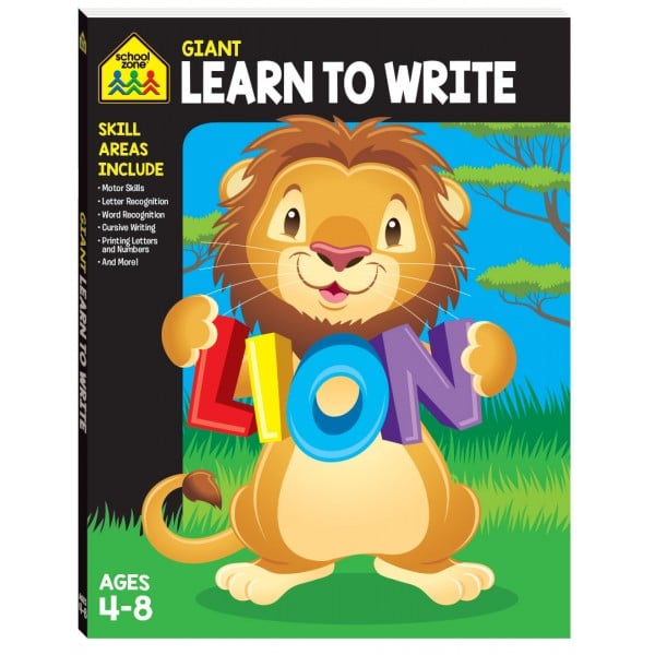 School Zone - Giant Workbook - Learn to Write (4-8y) - Hinkler - BabyOnline HK