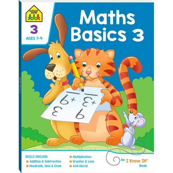 School Zone - Math Basics 3 - I Know it Book (7-9y) - Hinkler - BabyOnline HK