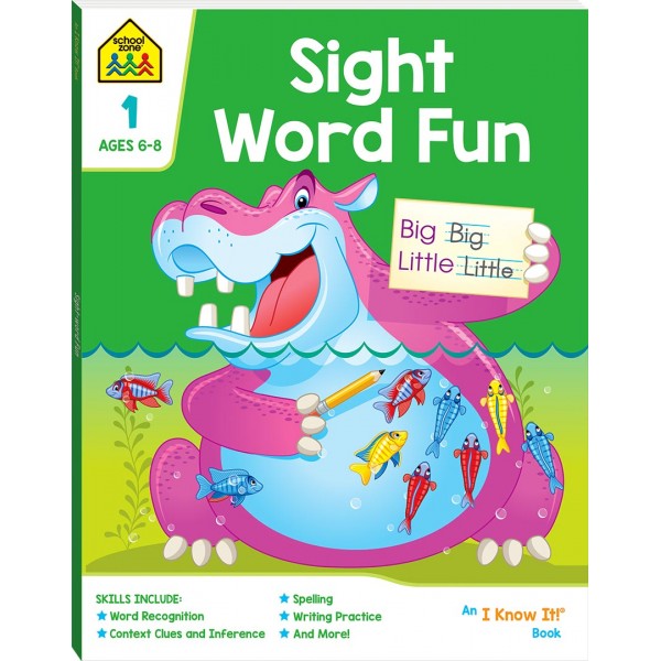 School Zone - Sight Word Fun - I Know it Book 1 (6-8y) - Hinkler - BabyOnline HK