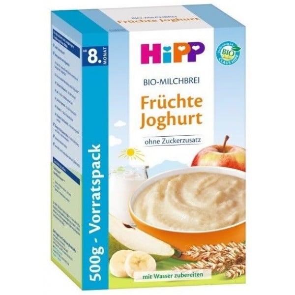 HiPP (German) - Organic Fruits Yogurt Porridge with Milk 500g - HiPP (German) - BabyOnline HK