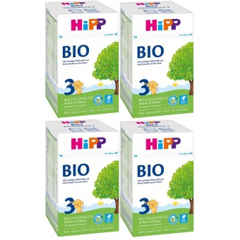 HiPP (德國版) 有機嬰兒奶粉 (3階段) 600g (4盒)