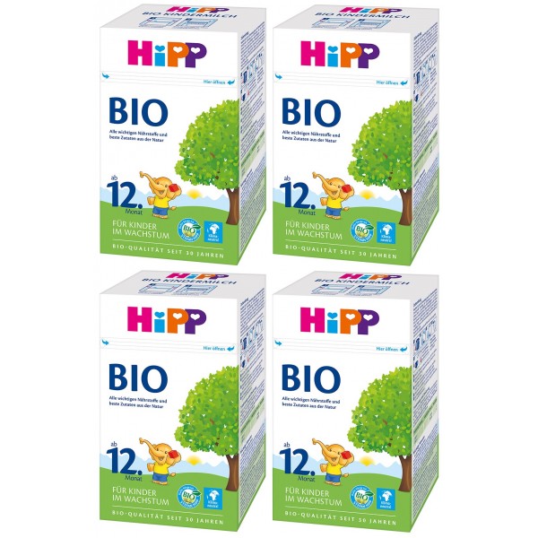 HiPP Bio Growing Up Formula (German Version) 600g (4 boxes) - HiPP (German)