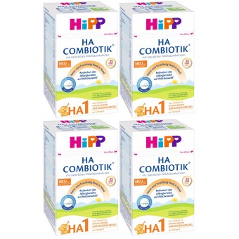 HiPP (德國版) 低敏雙益菌初生嬰兒奶粉 (1階段) 600g (4盒)