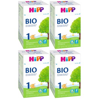HiPP (德國版) 有機嬰兒奶粉 (1階段) 600g (4盒)