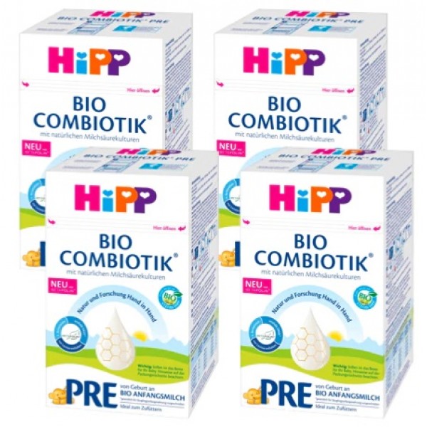 HiPP Bio Combiotik (Stage PRE) 600g (4 boxes) - HiPP (German) - BabyOnline HK