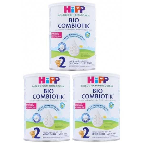 HiPP (荷蘭版) 有機雙益較大嬰兒奶粉 (2階段) 800g (3罐) - HiPP (Dutch) - BabyOnline HK