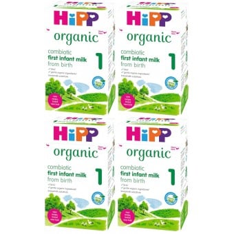 HiPP Organic - 有機初生奶粉加DHA (1 號) 800g (4盒)