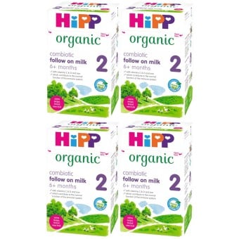 HiPP Organic - 有機較大嬰兒奶粉加DHA (2 號) 800g (4盒)