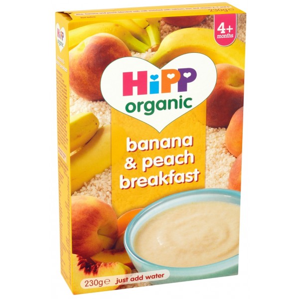 HiPP Organic - Banana Peach Breakfast (4m+) 230g - HiPP (UK) - BabyOnline HK