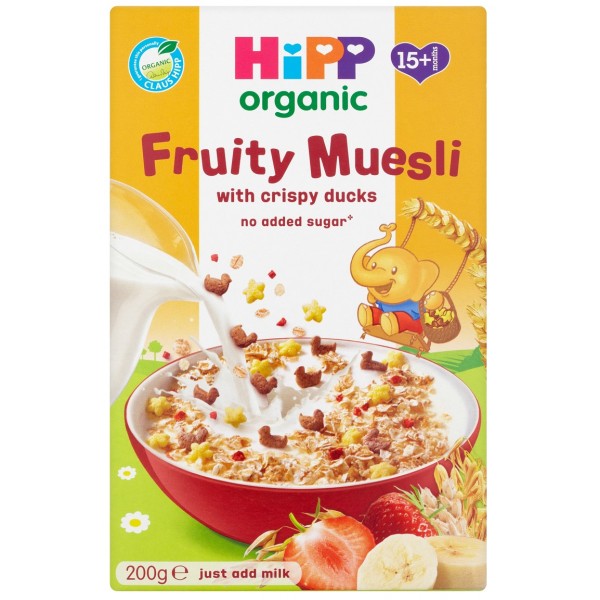 HiPP Organic - Fruity Muesli with Crispy Ducks (15m+) 200g - HiPP (UK) - BabyOnline HK