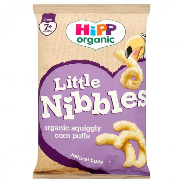 HiPP Organic - Little Nibbles - Organic Squiggly Corn Puffs (30g) - HiPP (UK) - BabyOnline HK