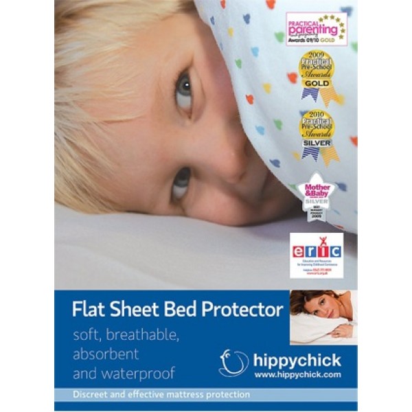 Flat Sheet Bed Protector (Pram/Crib) 50 x 75cm - HippyChick - BabyOnline HK