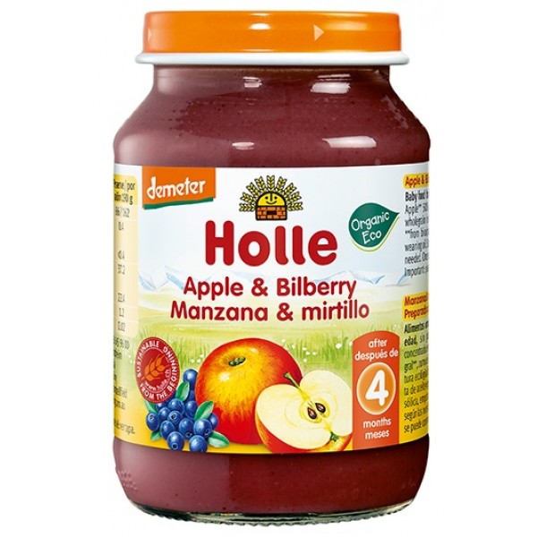 Organic Apple & Bilberry 190g - Holle - BabyOnline HK