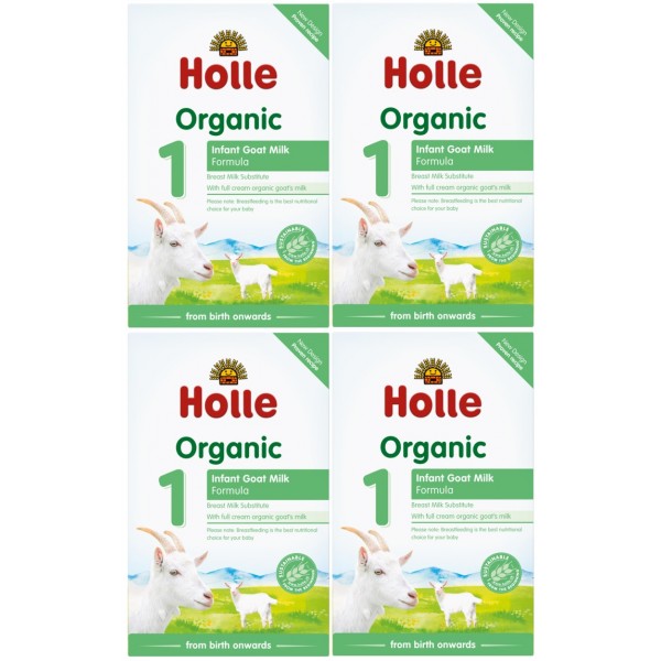 Holle - 有機嬰兒山羊奶粉配方 # 1 (400g) - 4盒 - Holle - BabyOnline HK