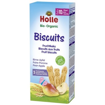 Organic Fruit Biscuits - Pear Apple (5 x 25g)