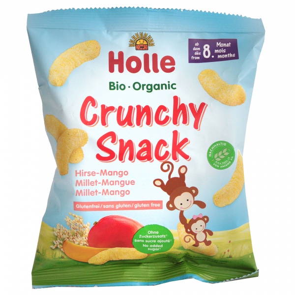 Organic Millet Crunchy Snack - Mango 25g - Holle - BabyOnline HK