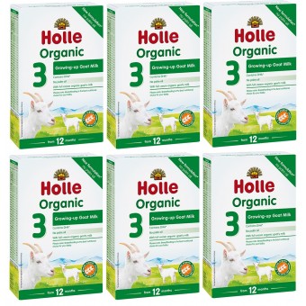 Holle - Organic Infant Goat Milk # 3 with DHA  (400g) - 6 boxes